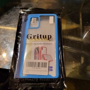 Blue galaxy A51 case gritup case and screen protector
